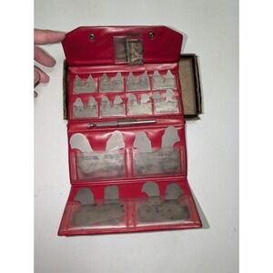 Vintage Pratt and Whitney Radius Gauge Set Stainless Steel S77C 92947 See Pics